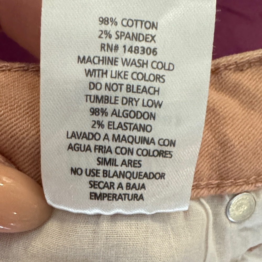 Blue Age Denim Collection Women's Mauve Rose Pink Denim Cutoff Jean Shorts sz 3 - Picture 7 of 10